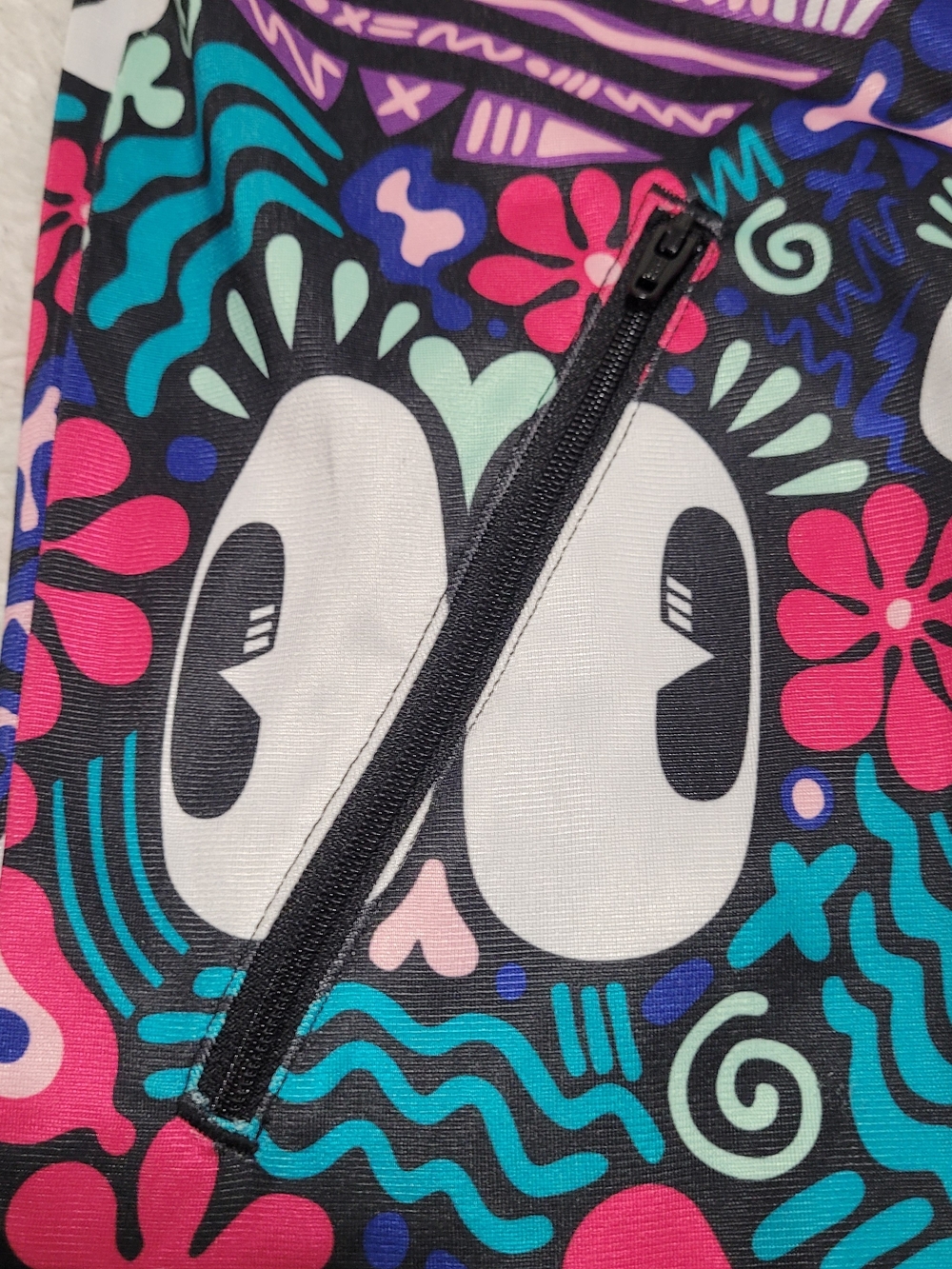 Adidas Hattie Stewart Eyes Multicolor Graphic Track Jacket - Picture 5 of 11